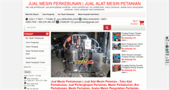 Desktop Screenshot of mesinperkebunan.com